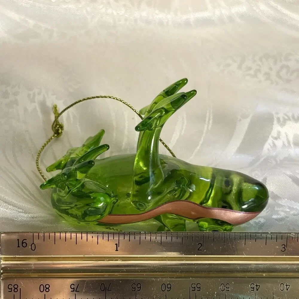 St. Nicholas Tropical Tree Frog Hand Blown Art Glass Christmas Ornament